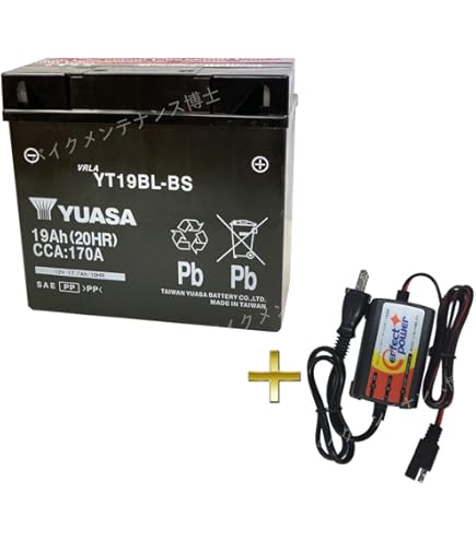 ゆき出品 Amazon | 台湾ユアサ YT19BL-BS バイクバッテリー 液入充電済 【互換