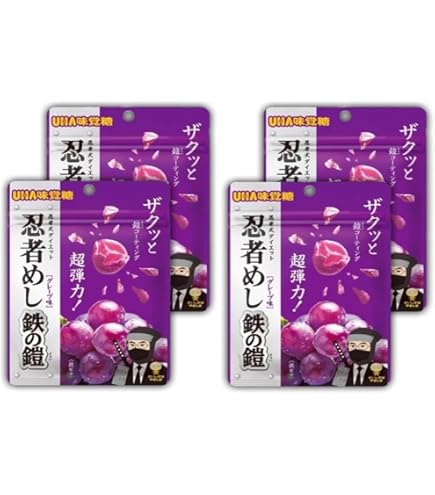 UHA味覚糖 忍者めし 鉄の鎧 グレープ味