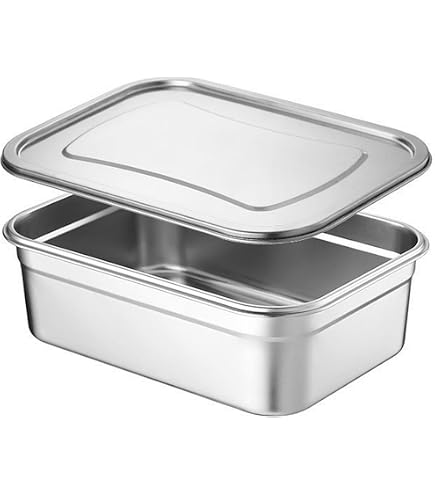 Amazon｜Theagiz ステンレス バット 蓋付き 深型 キッチン用食品保存