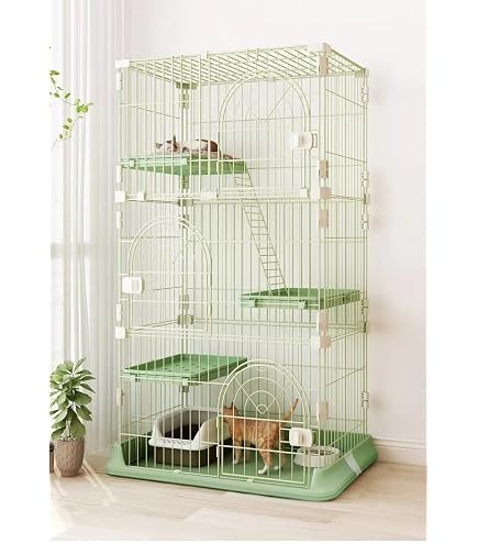 Amazon.co.jp: 猫ケージ キャットケージ 大型 3段 幅91 x 奥行57 x 高