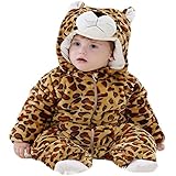 ヒョウ柄 マシュマロボア＆オーガニックコットン くまさんジャンプスーツ ふわふわ柔らか 抱きしめたくなるあったか カバーオール 選べる足先 手洗い可 スウィートフェアリーズ コスチューム ベビー服 キ