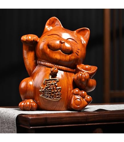 Amazon.co.jp: バカラ クリスタルフィギュア 招き猫 縁起物 高さ24cm