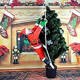 ixaer 19.68 "クライミングサンタクリスマスオーナメント装飾おもちゃクリスマスHoliday Decorationsホームギフト