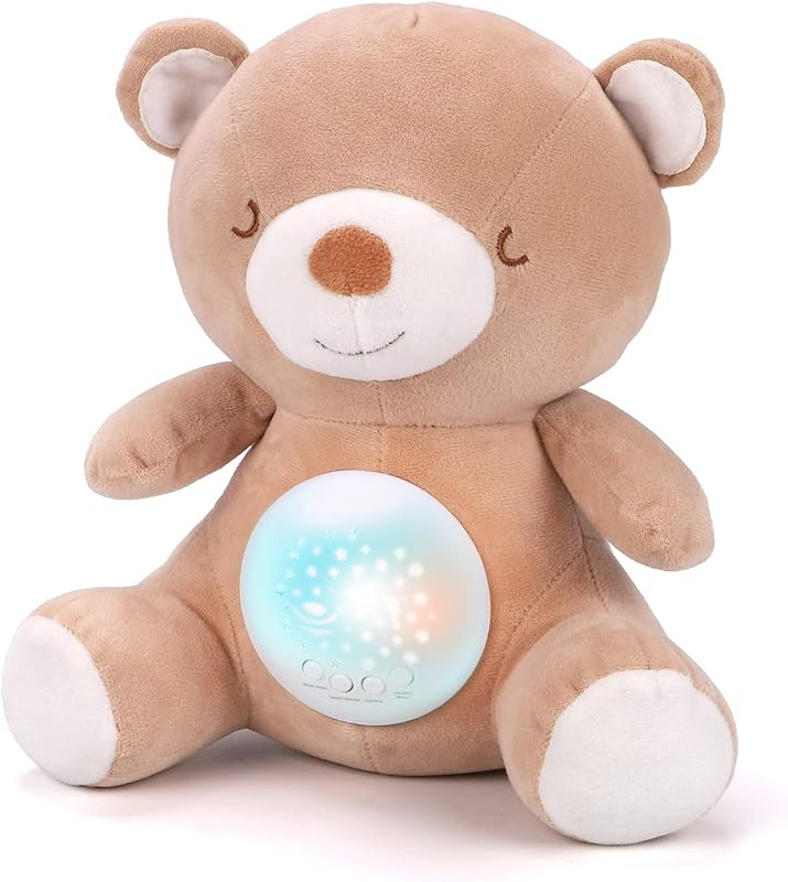 KaeKid 寝かしつけおもちゃ 赤ちゃん おもちゃ ホワイトノイズ オルゴール プラネタリウム 家庭用 睡眠誘導マシン くま ぬいぐるみ 新生児 おもちゃ 1歳 出産祝い 女の子 男の子 子供 誕生日プレゼント