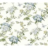 York Wallcoverings ER8216 Waverly Cottage Fawn Hill Wallpaper, White/Cream/Blue/Green/Yellow [並行輸入品]