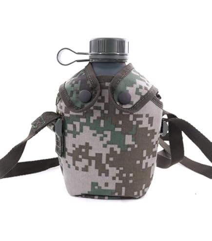 Amazon.co.jp: ミリタリー ウォーターボトル 1L サバイバル 水筒 PE 大