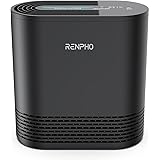 RENPHO Air Purifier for Home Bedroom, True HEPA & Activated Carbon Filter, 22dB Quiet Sleep Compact Air Cleaner, 4 Speeds, Ni