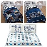 Star Wars Saga Classic Reversible Full Size Bedding Set - Full Comforter, Sheet Set & Pillow Cases [