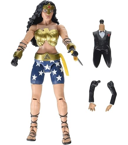 Mattel FDF44 DC Comics Figurine Wonder Woman avec Cheval, colorée