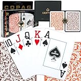 Copag Poker Size Jumbo Index - 1546 Orange and Brown Setup Playing Cards (Multi) [並行輸入品]