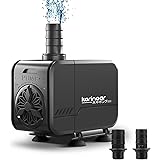 水中ポンプ 水槽ポンプ 最大揚程3M 噴水ポン 吐出量3000L/H 給水ポンプ 100V 排水ポンプ 45W 循環ポンプ 流量調整可能 水耕栽培 ウォーターポンプ 静音設計 池 水族館 風呂 水換え用 karinear