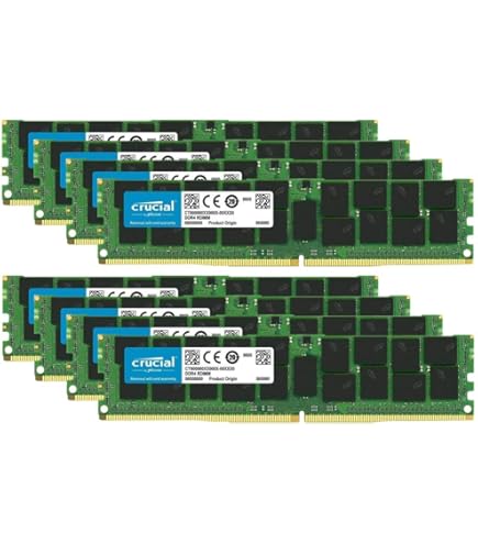 Amazon.co.jp: Crucial デュアルランク レジスタード ECCメモリ セット