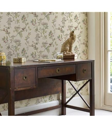 Amazon | ローラアシュレイ 壁紙 LAURA ASHREY 花柄 ダマスク 植物