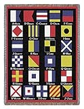 Nautical Flags Throw - 70 x 53 Blanket/Throw [並行輸入品]