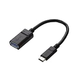 エレコム USB-Cケーブル C-Aメス 0.15m USB3.1Gen1 認証品 ブラック USB3-AFCM01NBK