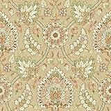 York Wallcoverings wc7570ウェイバリー通りClassics II Cliftonホールリムーバブル壁紙、Browns