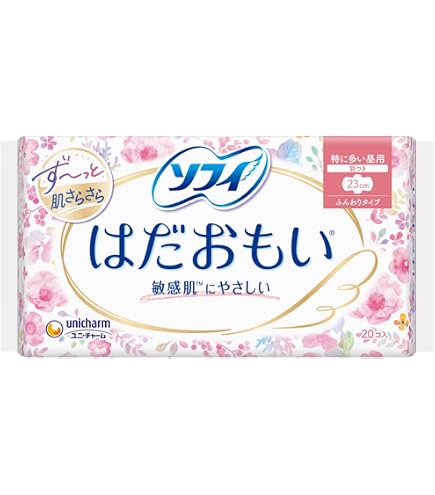 Amazon | ソフィ はだおもい 極うすスリム 羽つき 23cm 特に多い昼用