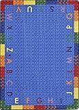 Joy Carpets Kid Essentials Early Childhood Alphabet Braid Rug Multicolored 3'10 x 5'4 [並行輸入品]
