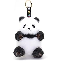 パンダドール キーホルダー付き 黒と白 Amazon.co.jp: ぷくパンダ ぬいぐるみ パンダ キーホルダー