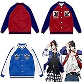 ZYNE ヒプノシスマイク パーカー ジャケット山田一郎 三田二郎 長袖 野球服 コスプレ スウェット仮装 Division Rap Battle春秋服 薄手 厚手コート二次元 周辺 かっこいいおしゃれ人気 アニメグッズ 大きいサイズ 男女兼用 (1,L厚手)