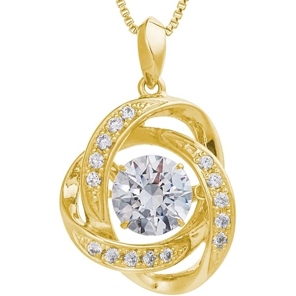Amazon | [贅沢屋] ダンシングストーン ネックレス 大粒 2.0ct 特注