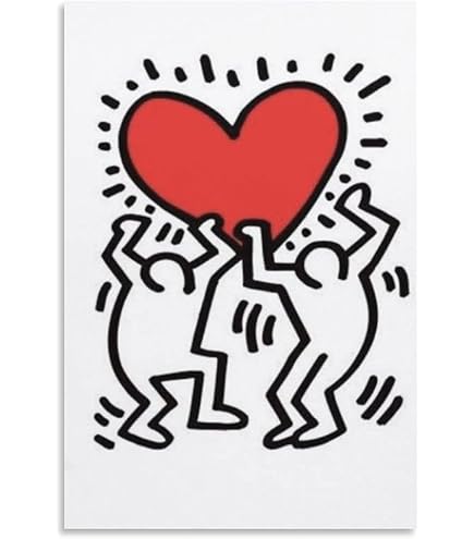 Amazon.co.jp: 額装済/Untitled 1988/キース ヘリング/アート