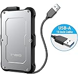 ineo 2.5インチ USB3.1 SATA HDD SSD 外付けハードドライブケース 頑丈な防水＆耐衝撃IP66 9.5mm＆7mm [2580TypeA]