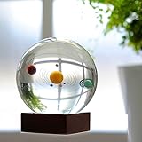 太陽系の八惑星 太陽系 ソーラー システム クリスタル ボール 太陽係 水晶球　惑星の軌道 天体運動 天文学　開運グッズ　きれい 置物　装飾品　プレゼント誕生日　贈り物