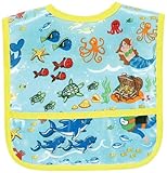 AM PM Kids! Small Laminated Bib, Sea Life by AM PM Kids!