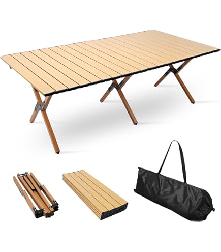 ピースパーク フォールディング ウッドテーブルラージ アウトドア Amazon | ピースパーク フォールディング ウッドテーブルラージ