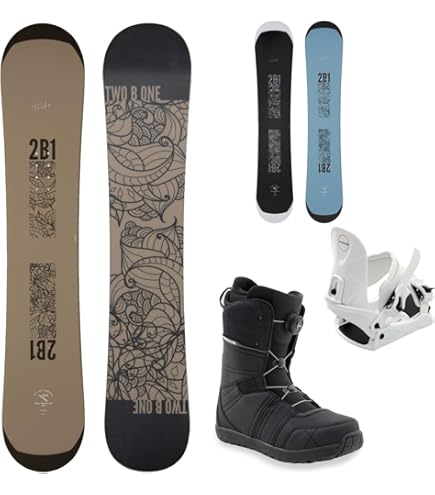 Amazon | スノボ3点セット ZUMA DOCS ブラックグリーン 138cm