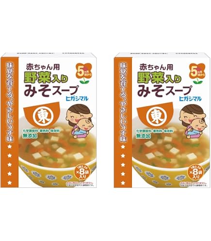 Amazon.co.jp: [公式]ヒガシマル醤油 赤ちゃん用みそスープ 8袋×6個