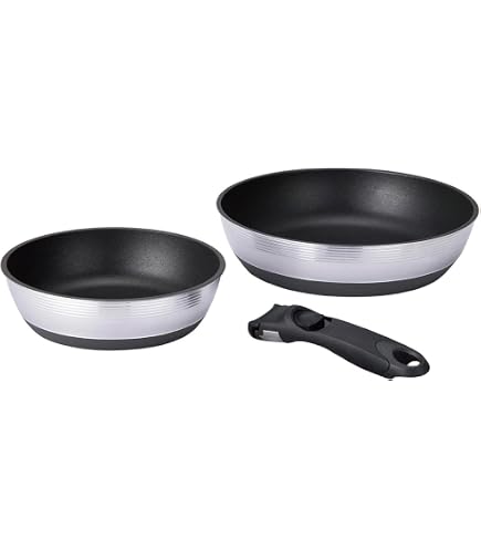 Amazon.co.jp: 栗原はるみ IH対応 着脱ハンドルフライパン3点セット