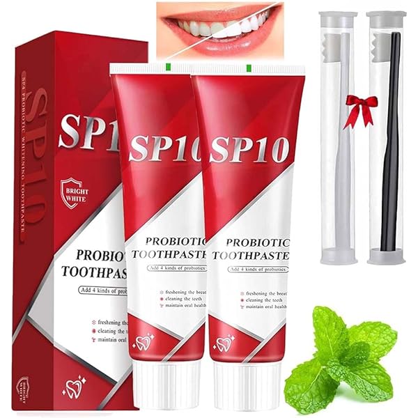 歯磨き粉 Amazon | プロバイオティクス ブライト ホワイト 歯磨き粉、Sp