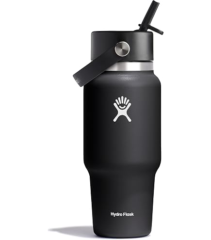 Amazon | Hydro Flask 24 OZ Wide Flex Straw Cap White | Hydro Flask