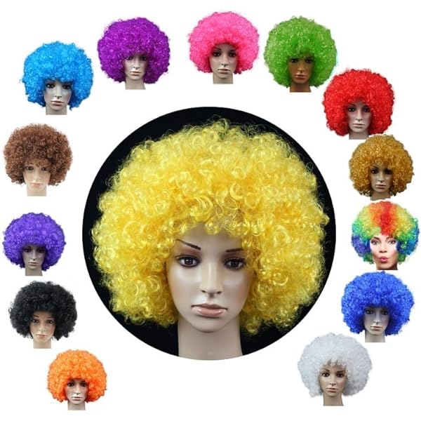 炙りサーモン　　アースラ 人間　ヴァネッサ　風　ウィッグ Amazon.co.jp: アフロ かつら ウィッグ 8色 34wig01 オレンジ