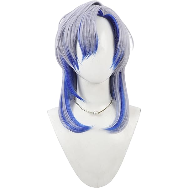 Amazon.co.jp: ミラン・ケストレル コスプレウィッグ 長髪 グレー