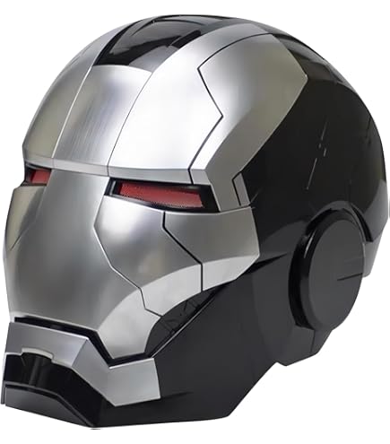Amazon.co.jp: アイアンマンヘルメット電子マーク5ヘルメットシルバー