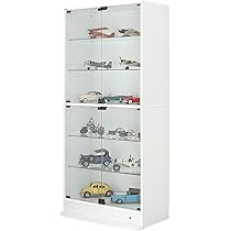 JAJAN ショーケース コレクションラック ワイド ハイタイプ 引き戸 幅83cm×奥行39cm