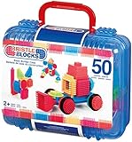 Bristle block 50 piece Basic builder case with handle