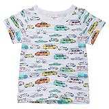 Tovadoo 子供服ボーイズTシャツ 子供トップス 車 トラック ショベル 魚のパターン 個性 人気 着心地良い 85～120CM ２才～７才