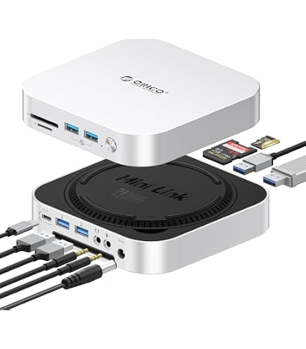 Amazon.co.jp: Gewokliy Mac Mini Dock、デュアルSSDエンクロージャ