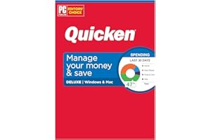 Quicken Deluxe Personal Finance – Manage your money and save – 1-Year Subscription (Windows/Mac)