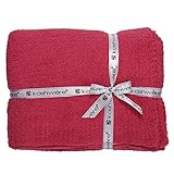 KASHWERE (カシウェア) スローブランケット 単色 BLANKET SOLID THROW T-30-01-52 ハニーサックル (135×183cm) [並行輸入品]