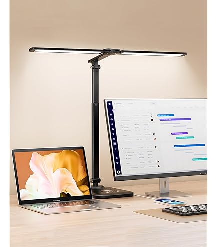 Amazon.co.jp: TOBUSA Architect ゴールドデスクランプ 調光機能付き