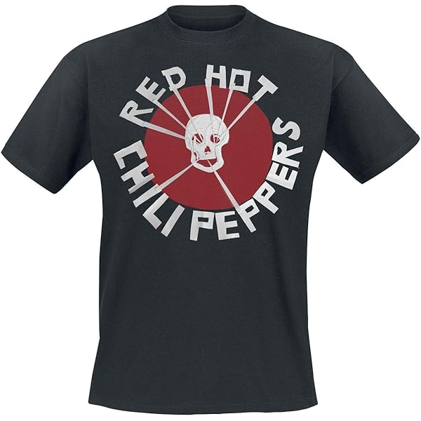 Amazon | Red Hot Chili Peppers T Shirt Flea Skull Band Logo