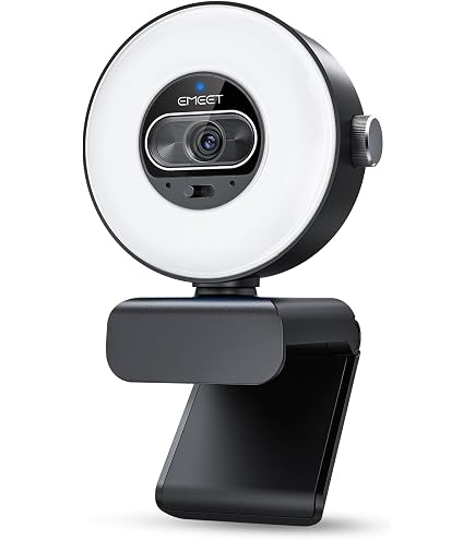 Amazon.co.jp: Nuroum 4K WEBカメラ LEDリングライト付き ウェブカメラ