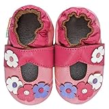 モモベビー乳幼児/トドラー 花 メリージェーン ソフトソールレザーシューズ ネイビー 0-6 ヶ月/1-2.5 M 米国 乳幼児 (インポート)