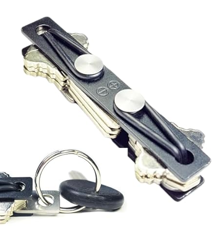 Amazon.co.jp: ストーンウォッシュ加工アルミニウムキーバー | 普段