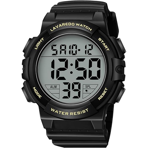 Armitron 40/8252BLK Orologio Uomo Sportivo Digitale - Resina, Retroilluminazione, Sveglia, Cronografo, Impermeabile 100m